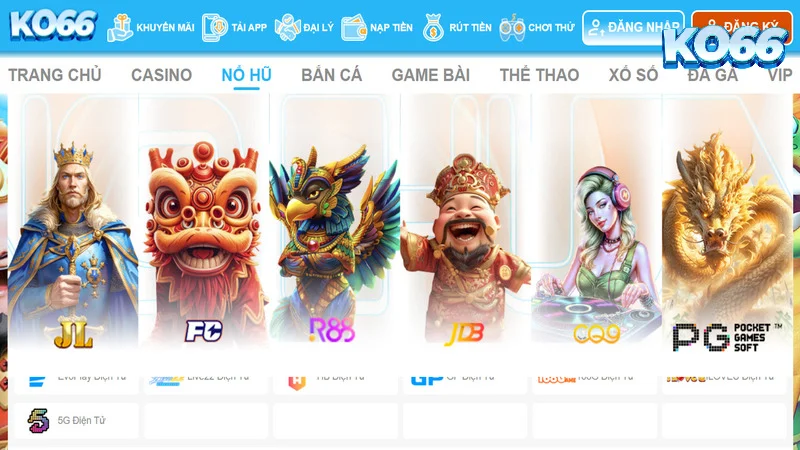 Bùng nổ cảm xúc với sảnh nổ hũ