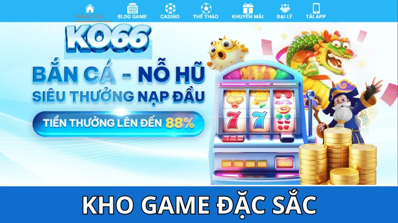 Có gì tại nhà cái KO66? - Giới thiệu kho game
